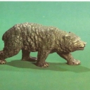 Bear figurine, silver