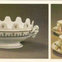 Wine-glass culer and cups and saucers - porcelain