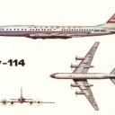 Passenger plane TU-114