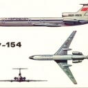 Passenger plane TU-154