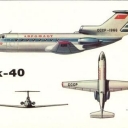 Passenger plane YAK-40