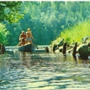 Solovetsky Islands. Walk along the river.
