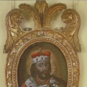 Mosaic portrait of Alexander Nevsky in the studio Lomonosov.