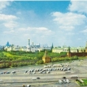 Moscow. View of the Kremlin from the hotel 