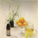 Table of cold sweet dishes