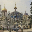 Zagorsk. Trinity-Sergius Lavra. Trinity Cathedral and the to