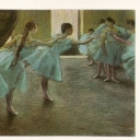 Degas' Dancers in rehearsal. 