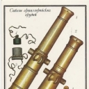 Barrels of artillery guns.