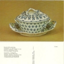 Biscuit-dish and tray. Worcester. C.1765-70.