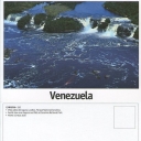 Vista aérea de laguna y saltos, Parque Nacional Canaíma