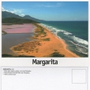 Vista sobre la playa y salina, cerca de Pampatar