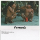 Indios yanomami en el ritual del 