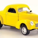 Willys Coupe Hot Rod, yellow 1941