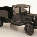 GAZ AA flatbed platform trailer, black