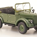 GAZ 69A, olive green, open