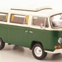 VW T2a camping wagon, dark-green/white 1967