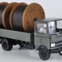 Mercedes LP608 Pr. m. 2 Kabeltr., DBP-telecommunication services, grey