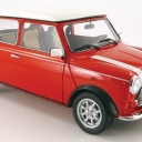 Mini Cooper, red, whiter roof, 12 Inch Tires 1996