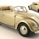 VW beetle Convertible, met.-beige 1953