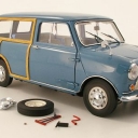Mini Morris Traveller, blue 1960