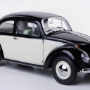 VW beetle, black/white 1961