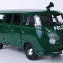VW T1 bus, police, green