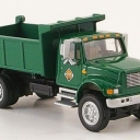 International 4900, dumper, 2-axle, green