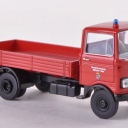 Mercedes LP608 flatbed platform trailer, professional Fire Brigade Mülheim - Ruhr