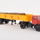 IFA Z 6, Minol, flatbed platform trailer-SZ with material loaded