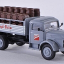 Steyr 380/II flatbed platform trailer, Stiegl Bräu