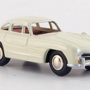 Mercedes 300 SL, creme-white, red interior 1954
