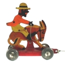 Bucking Donkey with Rider