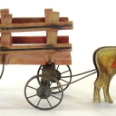 Loaded Cart with Horses