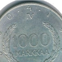 1000 Markkaa - Markka Currency System Centennial - Snellman.