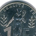 1 Franc - 100th Anniversary - Birth of Jacques Rueff.