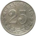 25 Centésimi