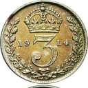 3 Pence - George V