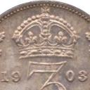 3 Pence - Edward VII