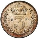 3 Pence - Victoria Old Head