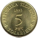 5 Tolarjev